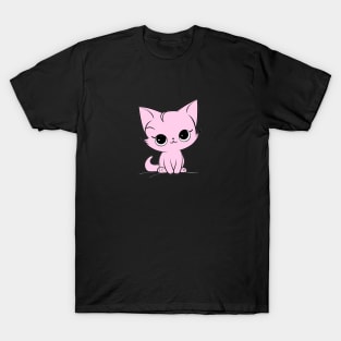 Сute  pink kitten T-Shirt